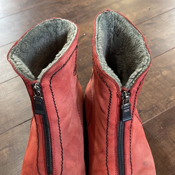 Pajar sheering suede ankle boots - Picture 3 of 5